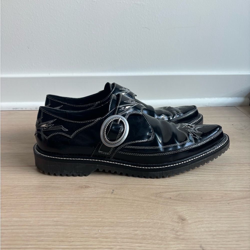 Men’s Western Monk strap Coach Leather Shoe